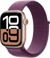 Apple Watch Series 10 GPS + Cellular (42mm) Okosóra - Rozéarany Alumíniumtok Szilva Sportpánttal