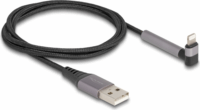 Delock 85404 USB-A apa - Lightning apa 2.0 Adat és töltő kábel 1.5m - Fekete