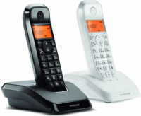 Motorola S1202 Duo Wireless Asztali telefon - Fehér / Fekete