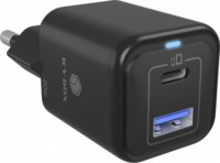 Icy Box IB-PS1020-PD USB-A / USB-C Hálózati Töltő Adapter 20W - Fekete