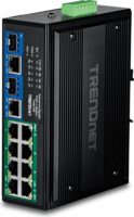 TRENDnet TI-BG108 Ipari Fémházas 10-port 1000Mbps PoE++ Switch