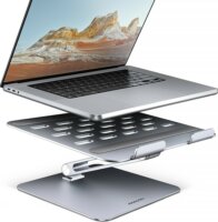 Axagon STND-LQ Állítható / Dönthető 10"-16" Laptop Asztali Állvány - Ezüst