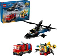 LEGO® City: 60462 - Helikopter, tűzoltóautó és tengeralattjáró egy csomagban