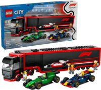 LEGO® City: 60445 - Forma1 kamion Red Bull RB20 és Aston Martin AMR24 F1 autókkal