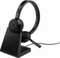 Jabra Evolve 65 TE MS Duo Call Center Sztereo Headset + Töltőállvány - Fekete