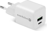 EverActive SC-330Q USB-A / USB-C Hálózati Töltő Adapter 20W - Fehér