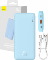 Baseus Airpow Powerbank USB-A + Type-C / 10000mAh 20W - Kék