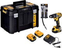 DeWalt DCD791P3A Akkus fúró-csavarozó Sarokfúró adapterrel + 3x 18V Akkumulátor + Koffer