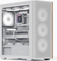 AeroCool D501A-G-WT-V2 Midi Torony Számítógépház + 4db 120mm ventilátor - Fehér