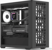 AeroCool D302A-G-BK-V1 Mini Torony Számítógépház + 4db 120mm ventilátor - Fekete