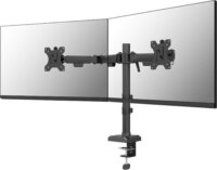 Neomounts DS60-600BL2 10"-32" TV / Monitor asztali tartó kar - Fekete (2 kijelző)