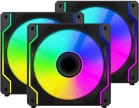 Ventaris VGCF120-3F Tempest RGB PWM Számítógép Hűtő Ventilátor 3db - Fekete