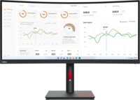 Lenovo 34" 63D4ZAT1EU ThinkVision T34w-30 21:9 WQHD VA Ívelt Monitor - Fekete