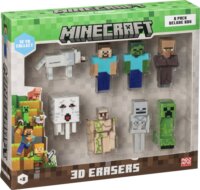 Mojang Studios 8 darabos Minecraft 3D radírfigura készlet 5cm - A Verzió