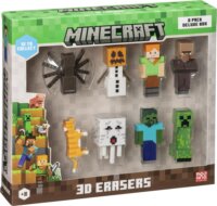 Mojang Studios 8 darabos Minecraft 3D radírfigura készlet 5cm - B Verzió