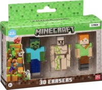 Mojang Studios 3 darabos Minecraft 3D radírfigura készlet - C Verzió