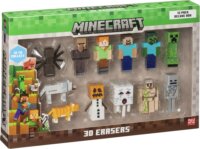 Mojang Studios 12 darabos Minecraft Deluxe 3D radírfigura készlet 4cm