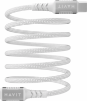 Havit CB6298 USB-C apa - Lightning apa Adat és töltőkábel 1m - Fehér