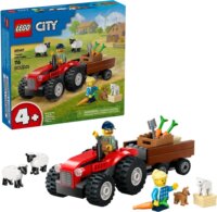 LEGO® City: 60461 - Piros traktor, utánfutó és juhok