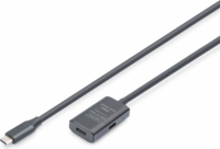 Digitus DA-73108 USB-C apa - USB-C anya 3.2 Aktív Hosszabbító kábel 5m - Fekete