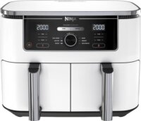 Ninja AF400EUWH AirFryer Dual Forrólevegős sütő 9,5L 2460 Watt - Fehér