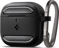 Spigen Rugged Armor AirPods 4 védőtok - Matt fekete