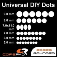 Corepad Skatez Univerzális DIY pöttyök 0.75mm Egértalp készlet - Fehér