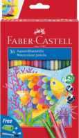 Faber-Castell Kinder Aquarell Akvarell színes ceruza készlet ecsettel (36 db / csomag)