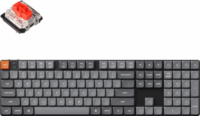 Keychron K5 Max K5M-H1 Gateron LP Red Switch Mechanikus Wireless USB-C Billentyűzet DE - Szürke