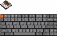 Keychron K3 Max K3M-A3 Gateron LP Brown Switch Mechanikus Wireless USB-C Billentyűzet ANSI - Szürke