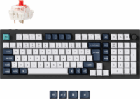 Keychron Q5 Max Q5M-M1 Gateron Jupiter Red Switch Wireless USB-C Billentyűzet DE - Fekete/Fehér