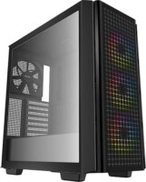 Deepcool Case CG540 Midi Torony Számítógépház + 3 db 120mm ARGB + 1 db 140 mm ventilátor - Fekete