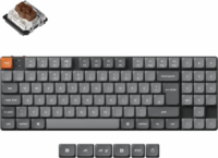 Keychron K13 Max K13M-H3 Gateron LP Brown Switch Wireless USB-C Billentyűzet DE - Szürke