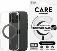 PanzerGlass Care Feature Kickstand Apple iPhone 16 Pro Magsafe tok - Átlátszó / Fekete