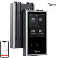 Typhur Sync Quad Wireless Smart Húshőmérő 15 cm - Fekete / Ezüst