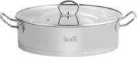 Berretti BR-6767 Gemini Rozsdamentes Acél Edény Üveg fedővel Ø 28cm 4L - Inox