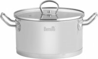 Berretti BR-0949 Gemini Rozsdamentes Acél Fazék Üveg fedővel Ø 24cm 5L - Inox