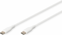 Digitus USB-C apa - USB-C apa 2.0 Adat és töltő kábel 0,5m - Fehér