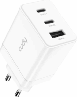 Cudy CH67 EU USB-A / 2x USB-C Hálózati Gyorstöltő Adapter 67W - Fehér