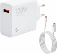 Xiaomi USB-A Hálózati Gyorstöltő Adapter 120W - Fehér