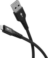 Goobay 74504 USB-A apa - Lightning apa 2.0 Adat és töltő kábel 2m - Fekete