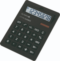 Olympia LCD-908 Elem / Napelem 8 digit Asztali Számológép - Fekete