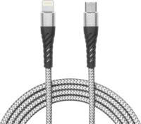 Delight 554342 Lightning apa - USB-C apa Töltő- és adatkábel 2m - Szürke