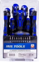 Iris Tools DT-21-128 Csavarhúzó készlet (21 db / csomag)