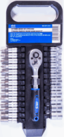 Iris Tools SS-027-016 Dugókulcs készlet racsnis karral 1/4" (27 db / csomag)