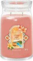 Yankee Candle Signature - Capri és Olíva Illatgyertya 567g - Rózsaszín