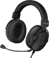 The G-Lab KORP-TITANIUM Vezetékes Gamer Fejhallgató Headset - Fekete