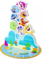 Nickelodeon Baby Shark Toronyépítő puzzle játék fából