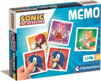 Clementoni Sonic a sündisznó memóriajáték 48 dartab kártyával