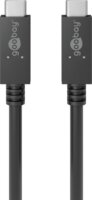 goobay 49252 USB-C apa - USB-C apa Adat és töltő kábel 0.5m - Fekete